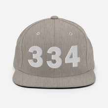 Load image into Gallery viewer, 334 Area Code Snapback Hat