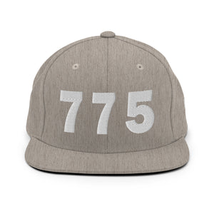 775 Area Code Snapback Hat