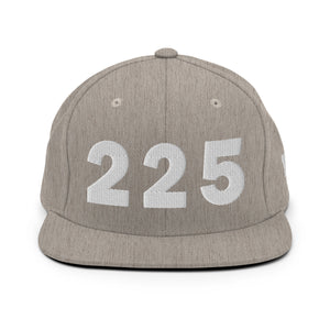225 Area Code Snapback Hat