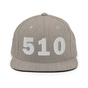 510 Area Code Snapback Hat