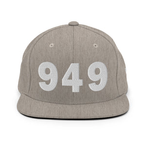 949 Area Code Snapback Hat