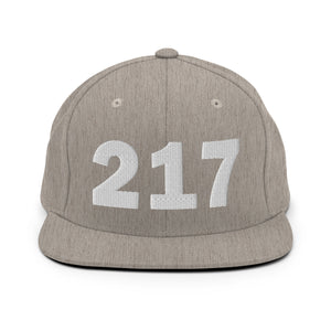 217 Area Code Snapback Hat