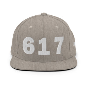 617 Area Code Snapback Hat