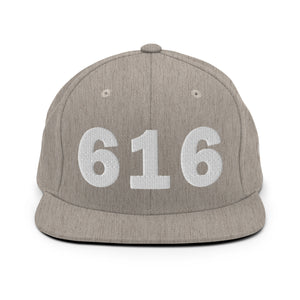 616 Area Code Snapback Hat