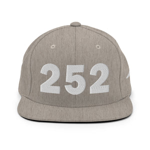 252 Area Code Snapback Hat