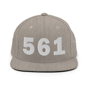 561 Area Code Snapback Hat