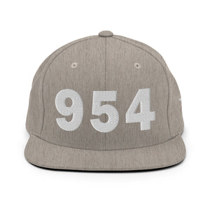 954 Area Code Snapback Hat