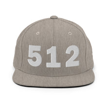 Load image into Gallery viewer, 512 Area Code Snapback Hat