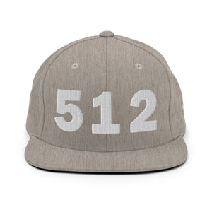 512 Area Code Snapback Hat