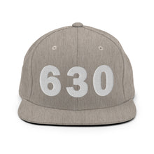 Load image into Gallery viewer, 630 Area Code Snapback Hat