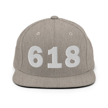 Load image into Gallery viewer, 618 Area Code Snapback Hat