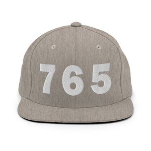 765 Area Code Snapback Hat