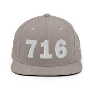 716 Area Code Snapback Hat