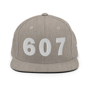 607 Area Code Snapback Hat