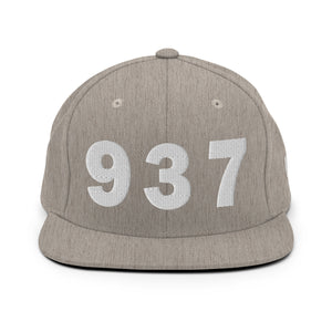 937 Area Code Snapback Hat