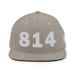 814 Area Code Snapback Hat