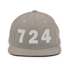 Load image into Gallery viewer, 724 Area Code Snapback Hat