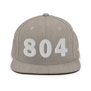 804 Area Code Snapback Hat