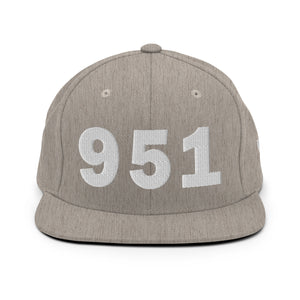 951 Area Code Snapback Hat