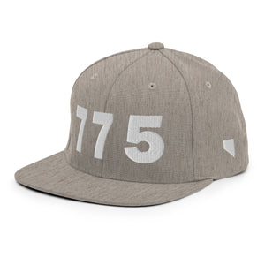 775 Area Code Snapback Hat