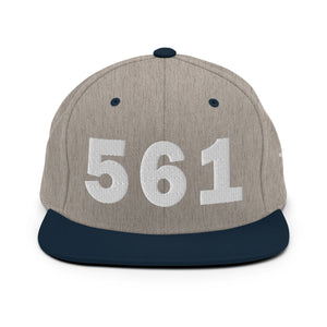 561 Area Code Snapback Hat