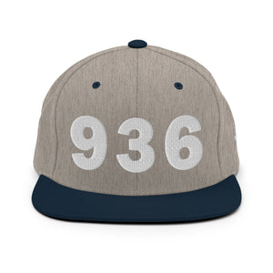 936 Area Code Snapback Hat