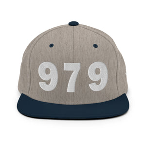 979 Area Code Snapback Hat