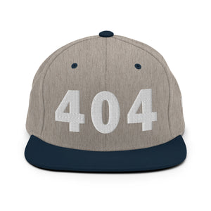 404 Area Code Snapback Hat