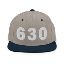 Load image into Gallery viewer, 630 Area Code Snapback Hat