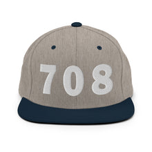 Load image into Gallery viewer, 708 Area Code Snapback Hat
