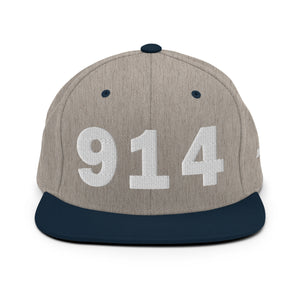 914 Area Code Snapback Hat