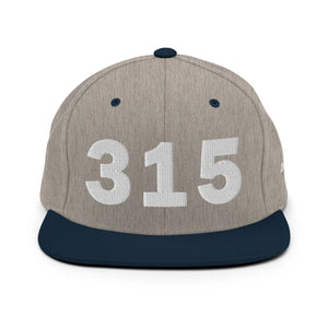 315 Area Code Snapback Hat