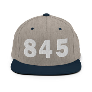 845 Area Code Snapback Hat