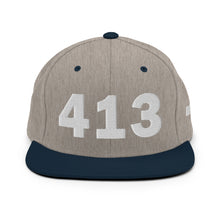 Load image into Gallery viewer, 413 Area Code Snapback Hat