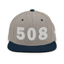 Load image into Gallery viewer, 508 Area Code Snapback Hat