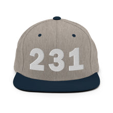 Load image into Gallery viewer, 231 Area Code Snapback Hat