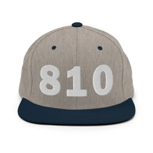 Load image into Gallery viewer, 810 Area Code Snapback Hat