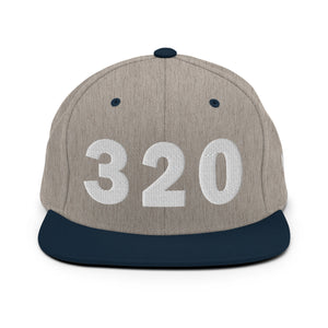 320 Area Code Snapback Hat