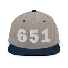 Load image into Gallery viewer, 651 Area Code Snapback Hat