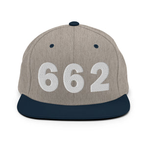 662 Area Code Snapback Hat