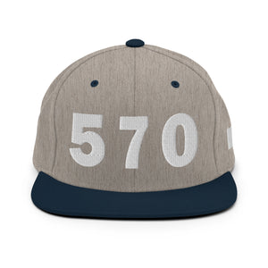 570 Area Code Snapback Hat