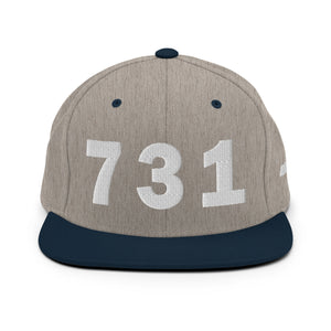 731 Area Code Snapback Hat