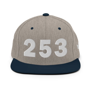 253 Area Code Snapback Hat