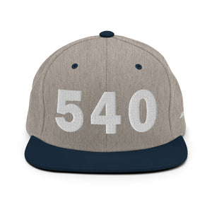 540 Area Code Snapback Hat