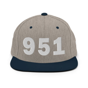 951 Area Code Snapback Hat