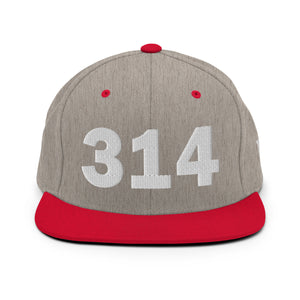 314 Area Code Snapback Hat