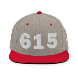 615 Area Code Snapback Hat
