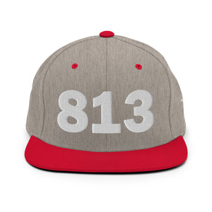 813 Area Code Snapback Hat