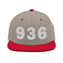 Load image into Gallery viewer, 936 Area Code Snapback Hat