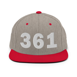 361 Area Code Snapback Hat